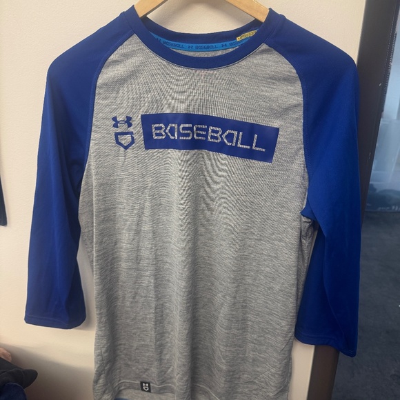 Under Armour Men's Utility 3/4 Sleeve Baseball Shirt - Adult Small - Picture 2 of 3